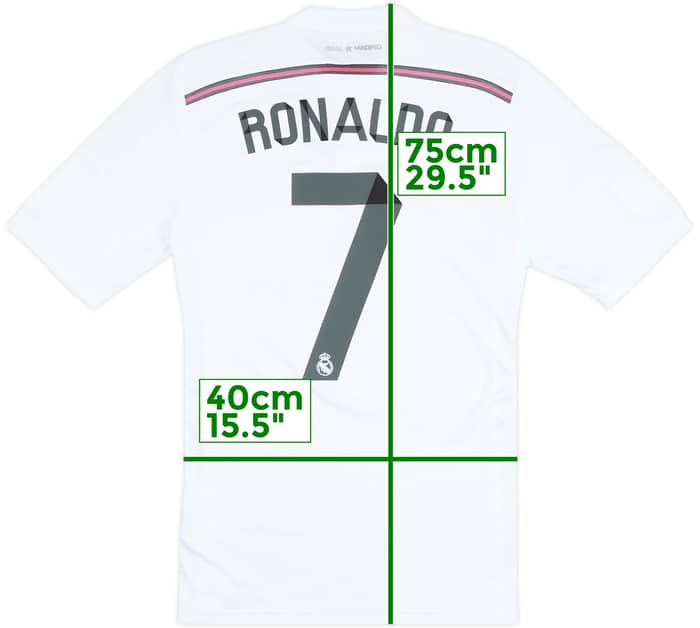 2014-15 Real Madrid Camiseta Local Ronaldo #7 - 5/10 - (S)