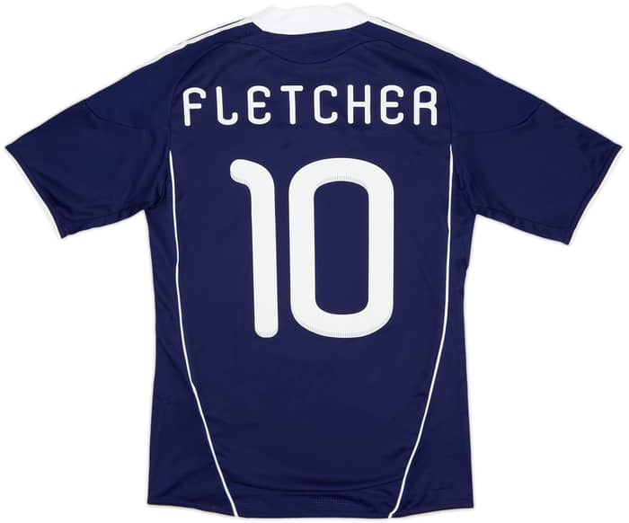 2010-11 Scotland Player Issue Home Shirt Fletcher #10 (S)