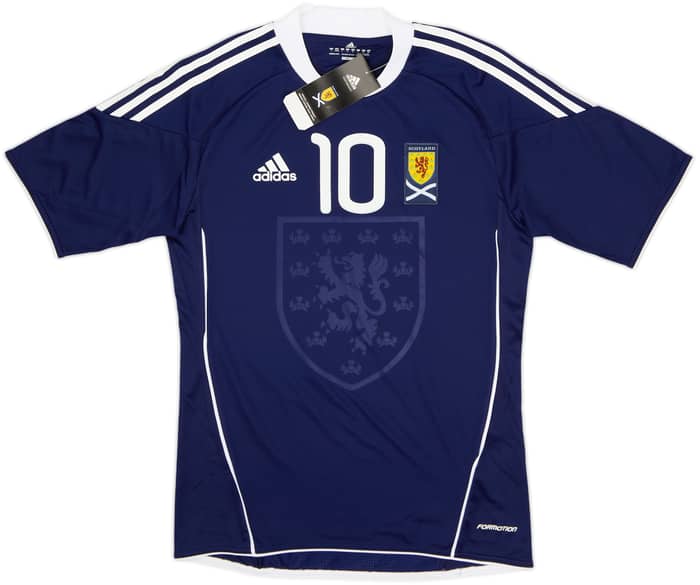 2010-11 Scotland Player Issue Home Shirt Fletcher #10 (S)