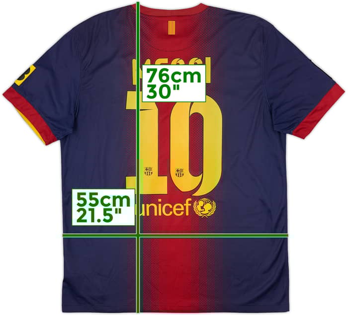 2012-13 Barcelona Camiseta de local Messi #10 - 7/10 - (L)