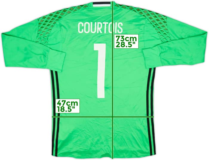 2016-17 Belgium GK Shirt Courtois #1 - 5/10 - (M)