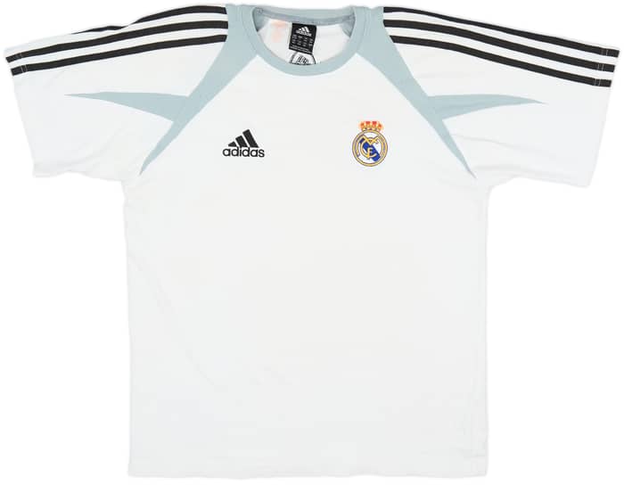 2004-05 Real Madrid adidas Cotton Tee - 7/10 - (L.Boys)
