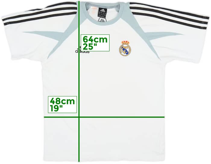 2004-05 Real Madrid adidas Cotton Tee - 7/10 - (L.Boys)