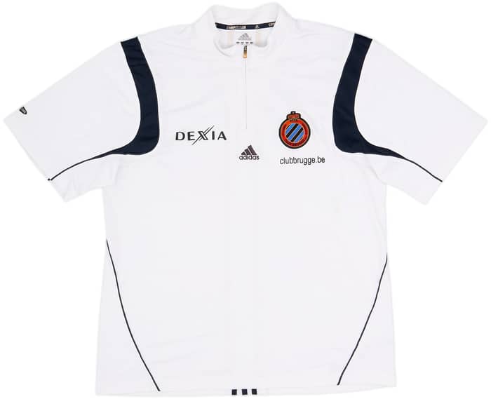 2005-06 Club Brugge adidas 1/4 Zip Polo Shirt - 7/10 - (L)