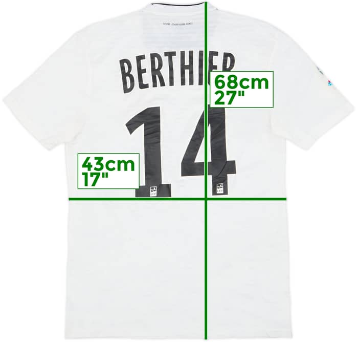 2018-19 Red Star Paris Away Shirt Berthier #14 - 7/10 - (S)