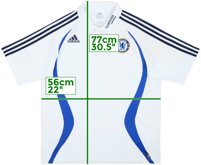 2006-07 Chelsea adidas Polo Shirt - 6/10 - (M/L)