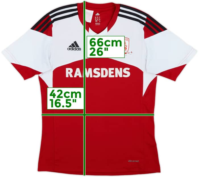 2013-14 Middlesbrough Home Shirt - 6/10 - (XL.Boys)