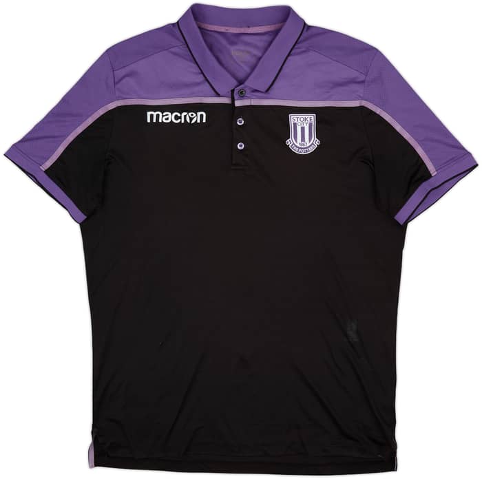 2018-19 Stoke City Macron Polo Shirt - 5/10 - (3XL)
