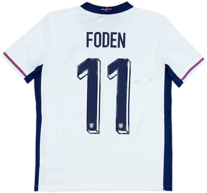 2024-25 England Home Shirt Foden #11 - 6/10 - (XL.Boys)