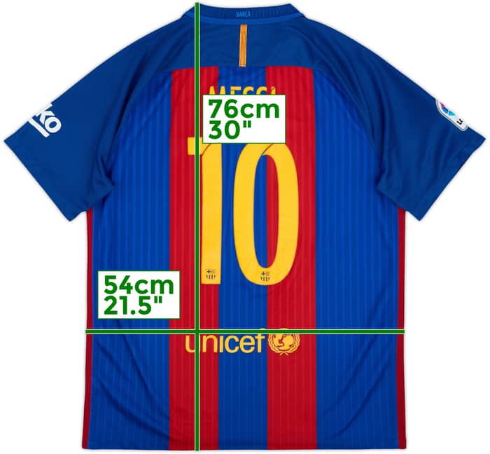 2016-17 Barcelona Home Shirt Messi #10 - 6/10 - (L)