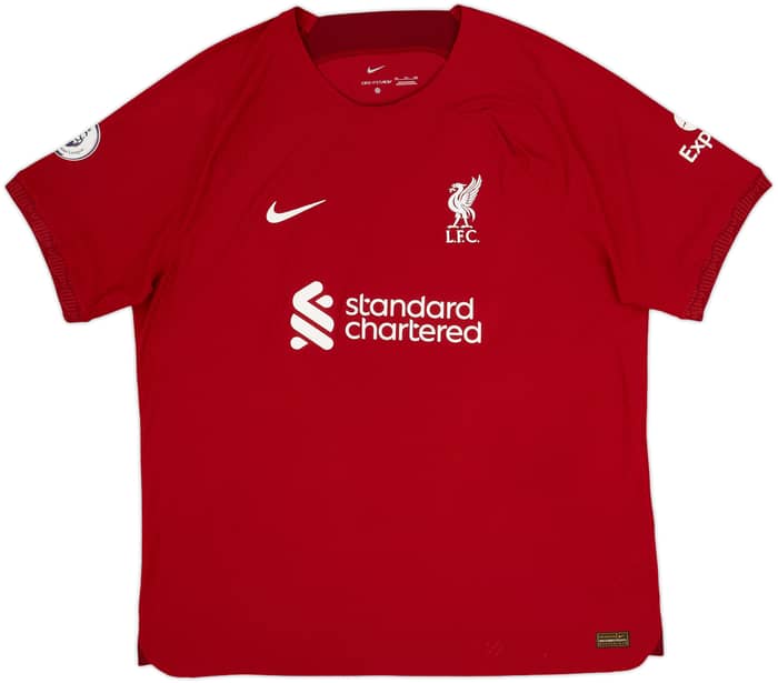 2022-23 Liverpool Authentic Home Shirt Virgil #4 - 10/10 - (XXL)