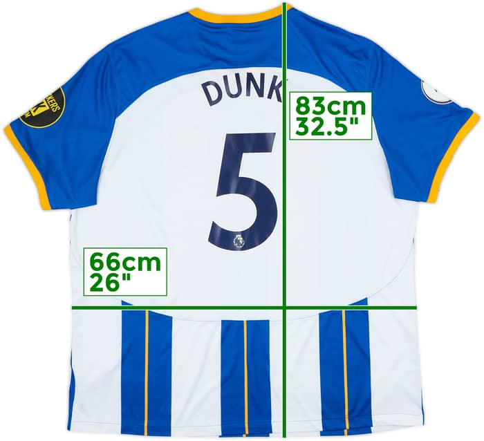 2022-23 Brighton Home Shirt Dunk #5 - 9/10 - (3XL)