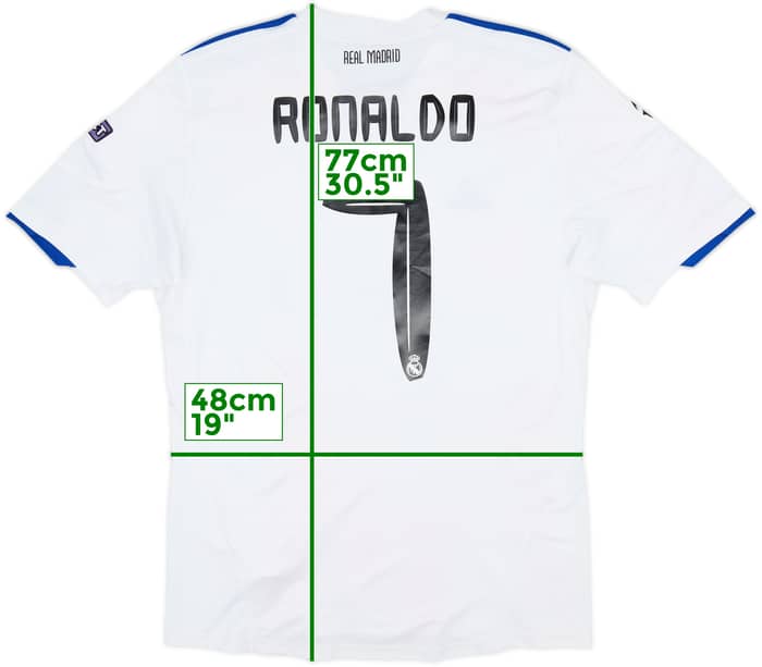 2010-11 Real Madrid Home Shirt Ronaldo #7 - 8/10 - (M)