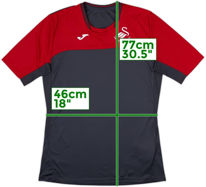 2017-18 Swansea City Joma Training Shirt - 8/10 - (L)