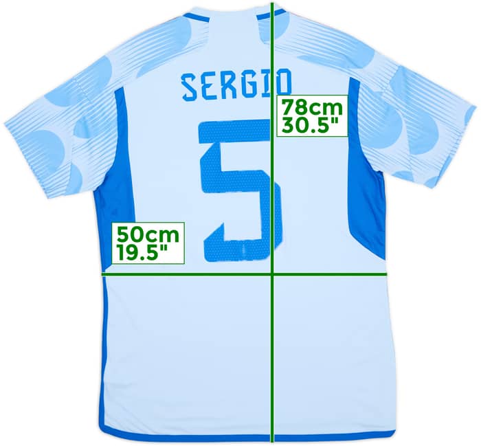 2022-23 Spain Away Shirt Sergio #5 (L)