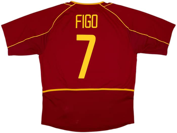 2002-04 Portugal Home Shirt Figo #7 - 8/10 - (L)