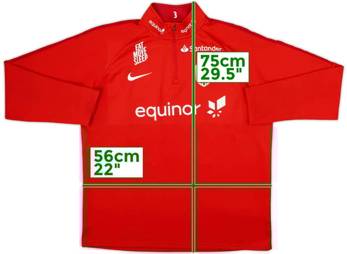 2018-19 Norway Player Issue Nike 1/4 Zip Drill Top #3 (K. Ajer) - 8/10 - (L)