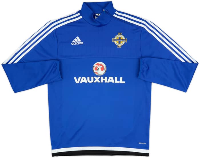 2016-17 Northern Ireland adidas 1/4 Zip Drill Top - 9/10 - (M)