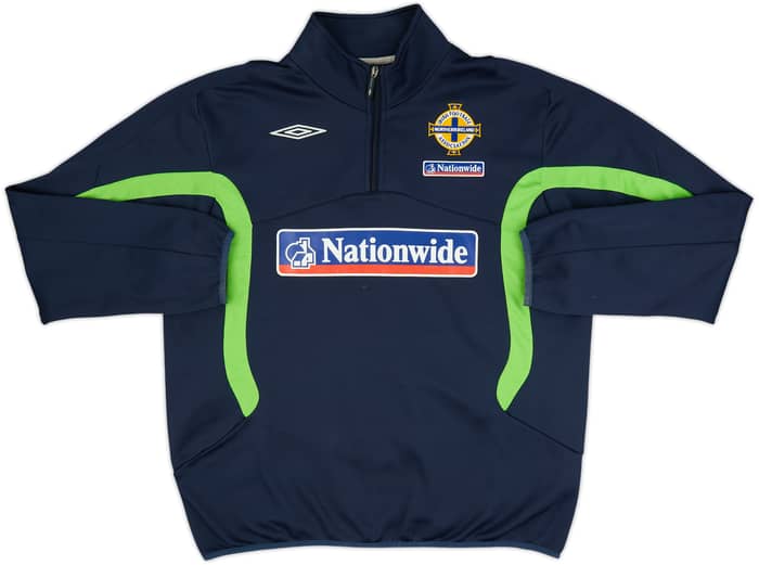 2007-09 Northern Ireland Umbro 1/4 Zip Drill Top - 8/10 - (L)