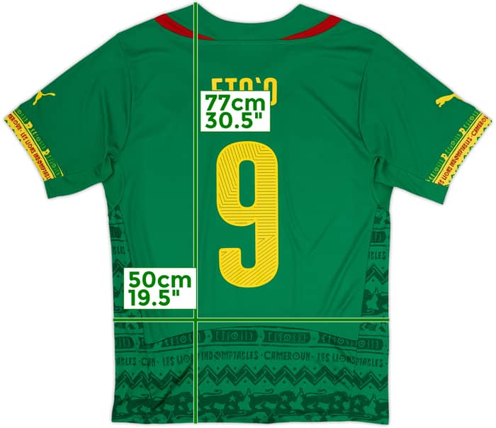 2014-16 Cameroon Home Shirt Eto'o #9 - 8/10 - (L)