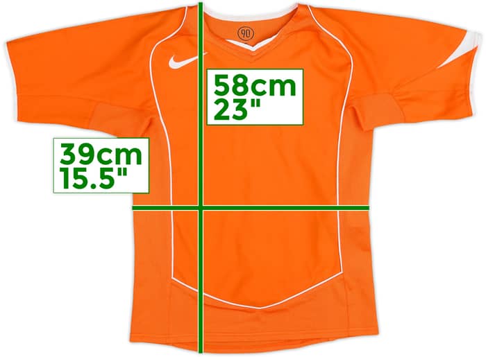 2004-06 Netherlands Home Shirt - 9/10 - (10-12 Years)