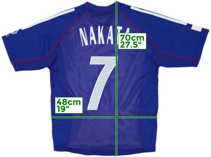 2002-04 Japan Player Issue Home Shirt Nakata #7 - 8/10 - (M)