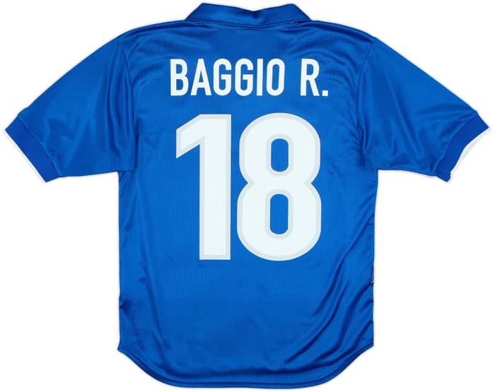 1997-98 Italy Home Shirt Baggio R. #18 - 8/10 - (S)