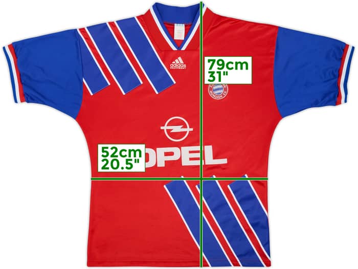 1993-95 Bayern Munich Home Shirt - 6/10 - (L)