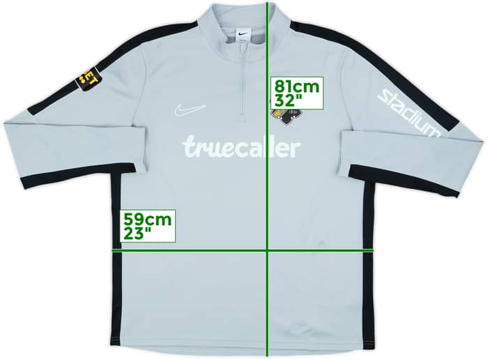 2023-24 AIK Stockholm Player Issue Nike 1/4 Zip Drill Top - 9/10 - (XL)