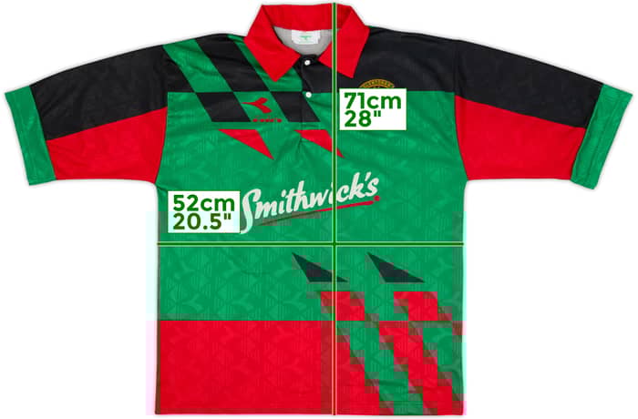 Camiseta de local del Glentoran 1994-96 - 8/10 - (M)