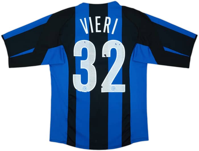 2004-05 Inter Milan Home Shirt Vieri #32 - 4/10 - (S)