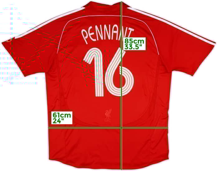 2006-08 Liverpool Home Shirt Pennant #16 - 6/10 - (XXL)