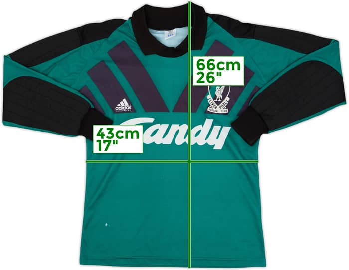 1991-92 Liverpool GK Shirt - 5/10 - (S)