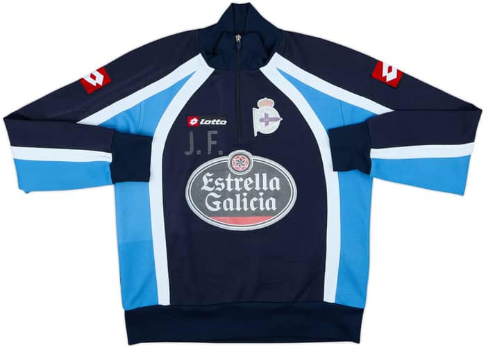 2010-11 Deportivo La Coruna Staff Issue Lotto 1/4 Zip Drill Top J.F. - 5/10 - (L)