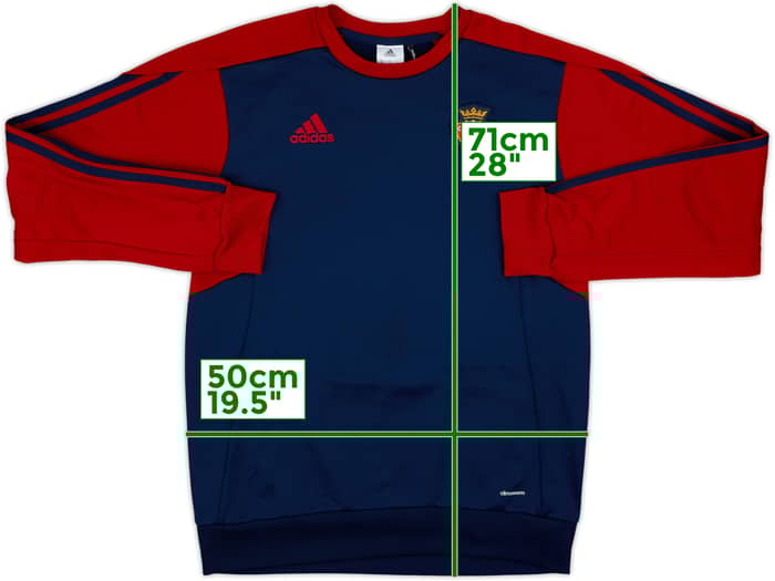 2017-18 Osasuna adidas Sweat Top - 6/10 - (M)