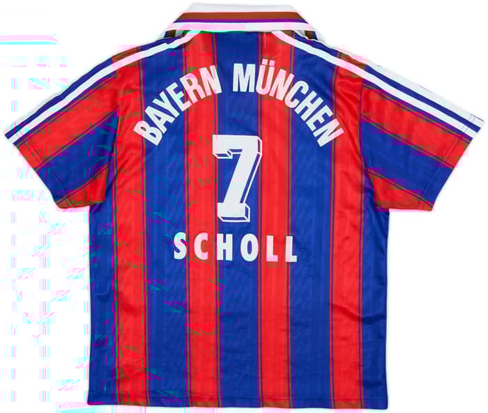 1995-97 Bayern Munich Home Shirt Scholl #7 - 6/10 - (L.Boys)