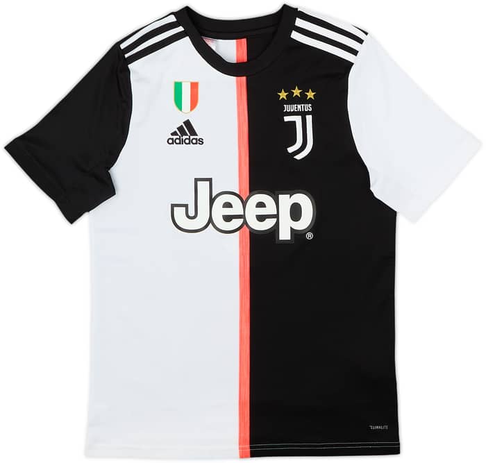 2019-20 Juventus Home Shirt Ronaldo #7 - 6/10 - (L.Boys)
