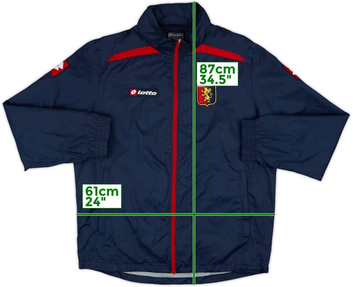 2012-13 Genoa Lotto Hooded Rain Jacket - 8/10 - (XL)