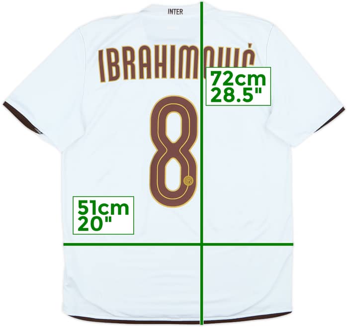 2008-09 Inter Milan Away Shirt Ibrahimovic #8 - 5/10 - (M)