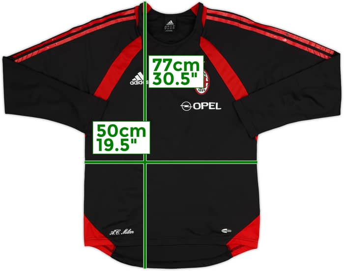 2005-06 AC Milan adidas Training L/S Shirt - 10/10 - (M)