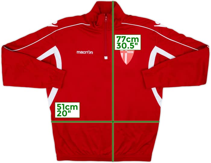 2013-14 Padova Macron 1/4 Zip Training Top - 7/10 - (L)
