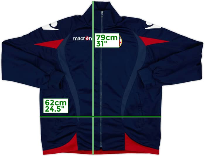2008-09 Bologna Macron Track Jacket - 7/10 - (L)