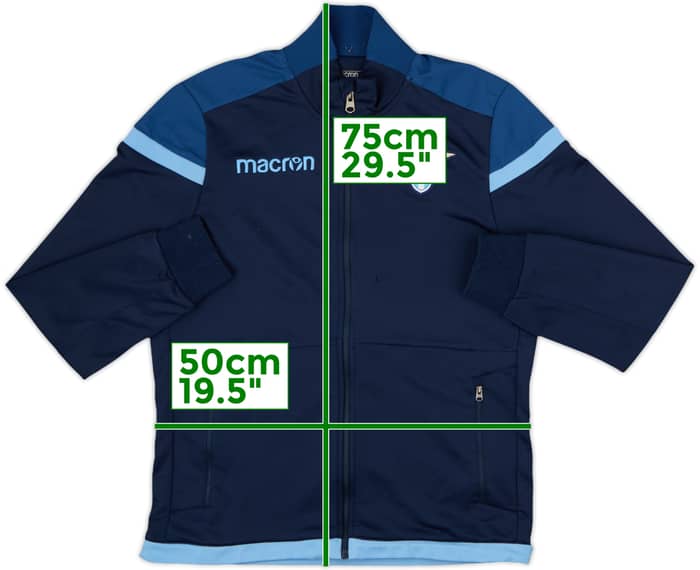 2016-17 Lazio Macron Track Jacket - 7/10 - (M)