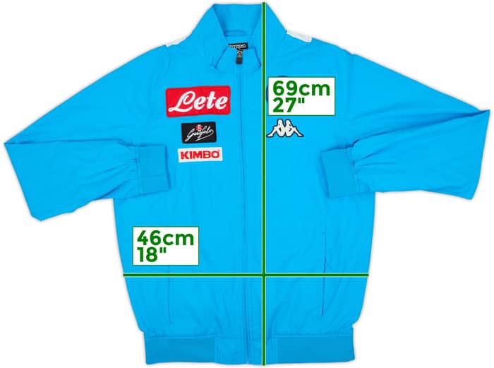 2016-17 Napoli Kappa Track Jacket - 10/10 - (S)
