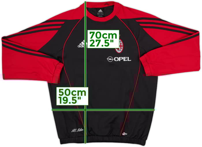 2005-06 AC Milan adidas Sweat Top - 8/10 - (M)