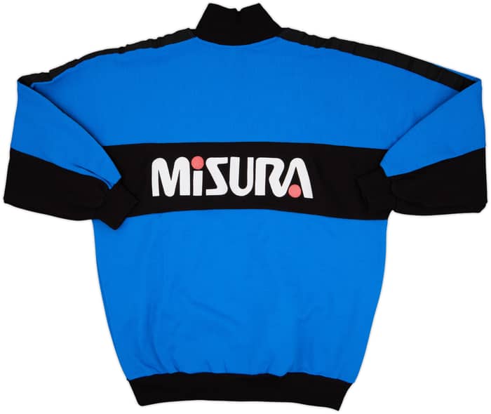 1990-91 Inter Milan Uhlsport 1/4 Zip Sweat Top - 8/10 - (XL)