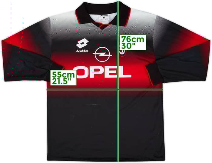 1995-96 AC Milan Lotto Training L/S Shirt - 7/10 - (L)