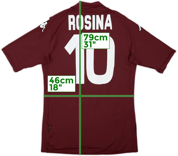 2008-09 Torino Home Shirt Rosina #10 - 6/10 - (L)