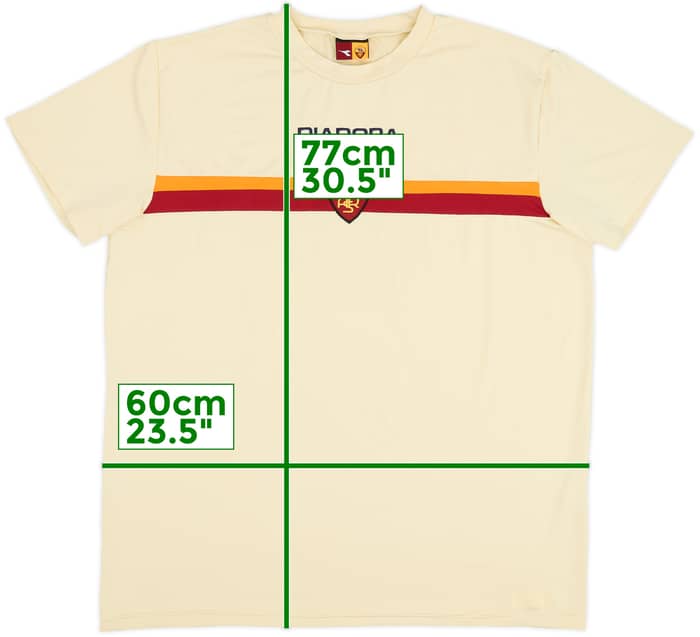 2005-06 Roma Diadora Training Shirt - 9/10 - (XL)