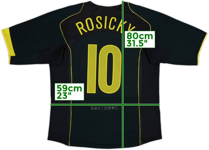 2004-05 Borussia Dortmund Away Shirt Rosicky #10 - 6/10 - (XL)